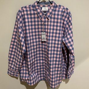 Gingham Plaid Shirt XXL Big & Tall